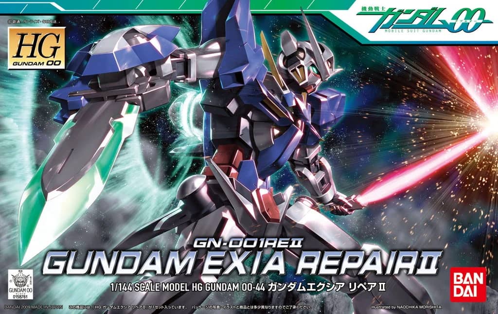 HG 1/144 Gundam Exia Repair II & O Gundam (Type A.C.D.) Clear Color Version