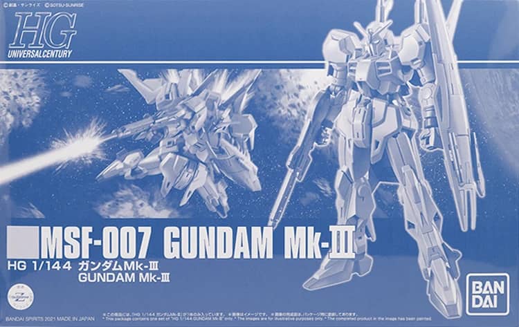 HG 1/144 Gundam Base Limited Gundam Mk-III [Clear Color]