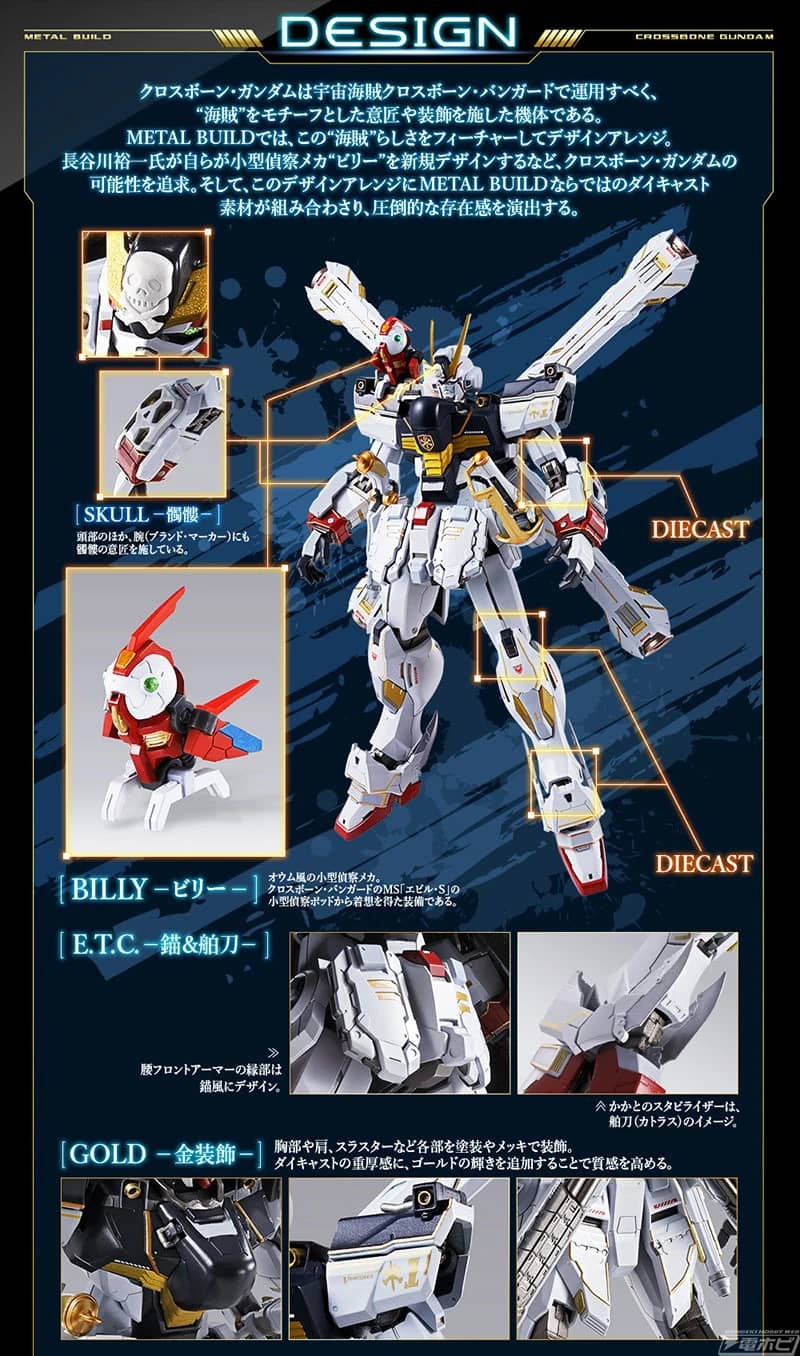 METAL BUILD Crossbone Gundam X-1