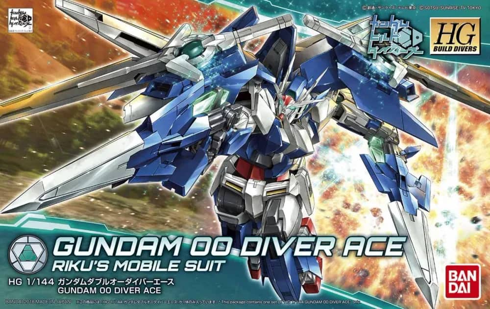HGBD 1/144 Gundam 00 Diver Ace [Special Coating]