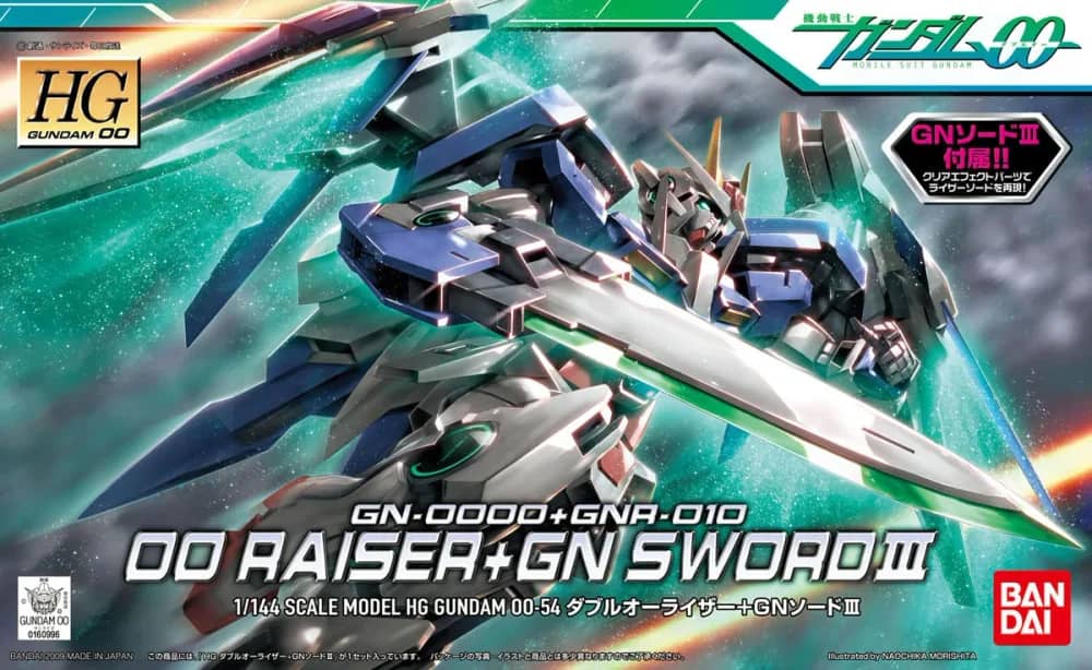 HG00 GN-0000+GNR-010 00 Raiser + GN Sword III