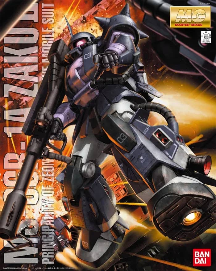 MG 1/100 MS-06R-1A Zaku II High Mobility Type Ver. 2.0 (Black Tri-Stars)