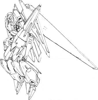 A/FMSZ-007II Zeta — Mass Production Transformable Mobile Suit (South Indian Ocean waves U.C. 0093)