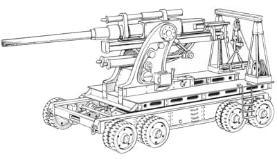 Anti-Aircraft Cannon — Artillery Vehicle (∀ Gundam (Manga 2))