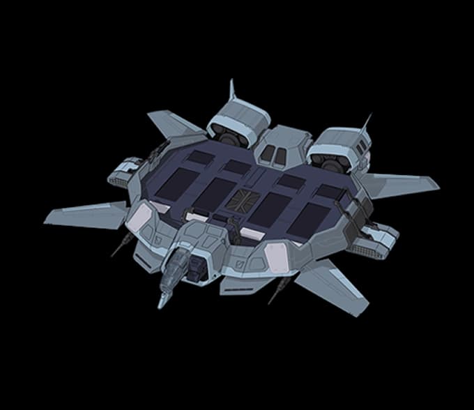 BJ-K232 Kessaria — Mass Production Atmospheric Sub-Flight System (Mobile Suit Gundam Hathaway)