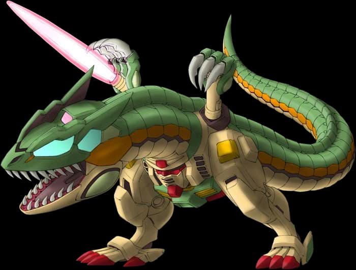 Dino Gundam Alpha — Unmanned Mobile Suit (Fusion Clashes: Gundam Battle-Rave)