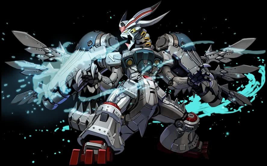 Draggun Argent — Unmanned Mobile Suit (Fusion Clashes: Gundam Battle-Rave)