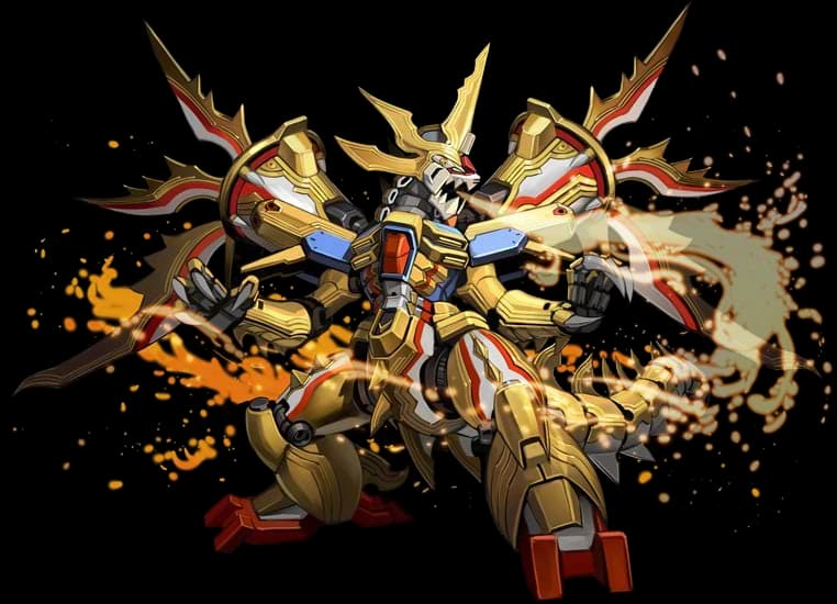 Draggun Oh — Unmanned Mobile Suit (Fusion Clashes: Gundam Battle-Rave)