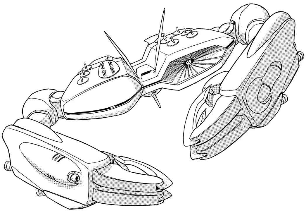 EMA-03 Cangrejo — Mass Production Assault Space Mobile Armor (Mobile Suit Crossbone Gundam)