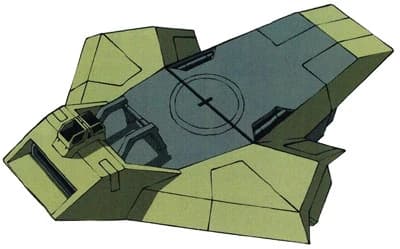 F-Rug — Mass Production Sub-Flight System (Reconguista in G the Movie I Go! Core Fighter)