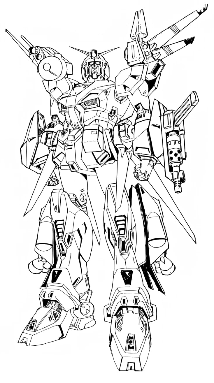 F90E Gundam F90 Electronic Type — Prototype Electronic Warfare Mobile Suit (F90 A to Z PROJECT)