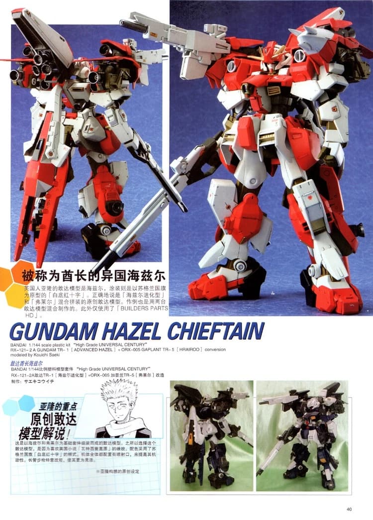 Gundam Hazel Chieftain — Custom Gunpla (Gundam Build Fighters Document)