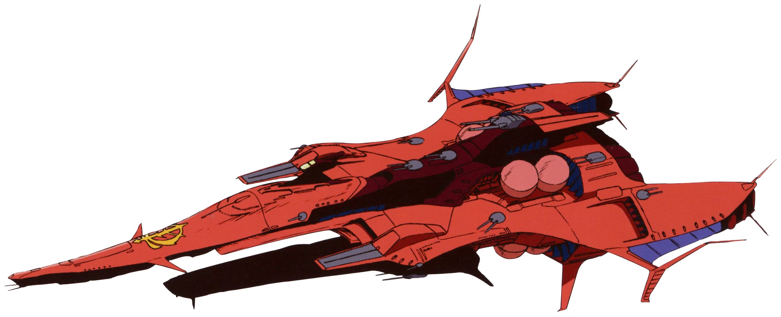 Gwadan-class — Flagship Space Battleship (Mobile Suit Gundam Char's Return)