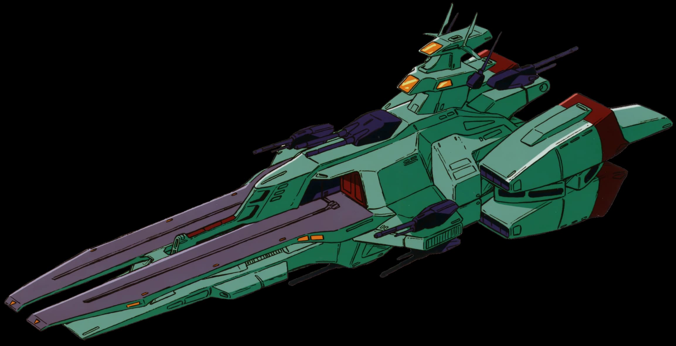 Irish-class — Limited Production Assault Space Battleship (Mobile Suit Collection Comic SECRET FORMULA)