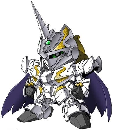 Knight Unicorn Gundam — Prototype Close Quarters Combat Mobile Suit (SD Gundam)