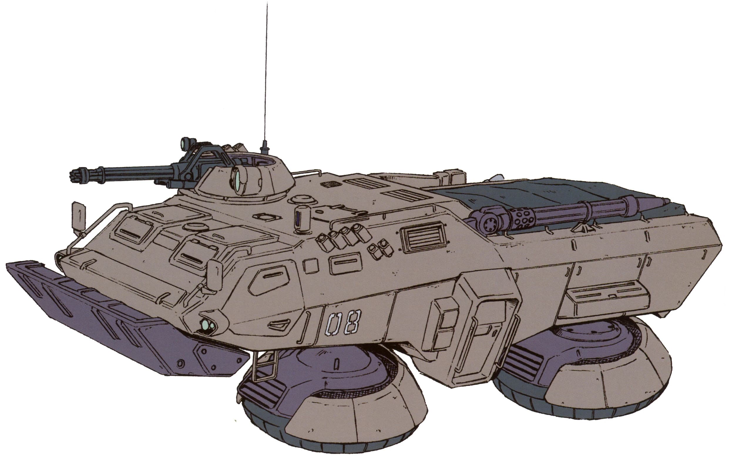 M353A4 Bloodhound — Hover Support Truck (Mobile Suit Gundam Aggressor)