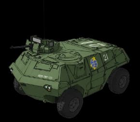 M62 Armored vehicle — Transport Vehicle (Mobile Suit Gundam: The Origin Advent of the Red Comet)