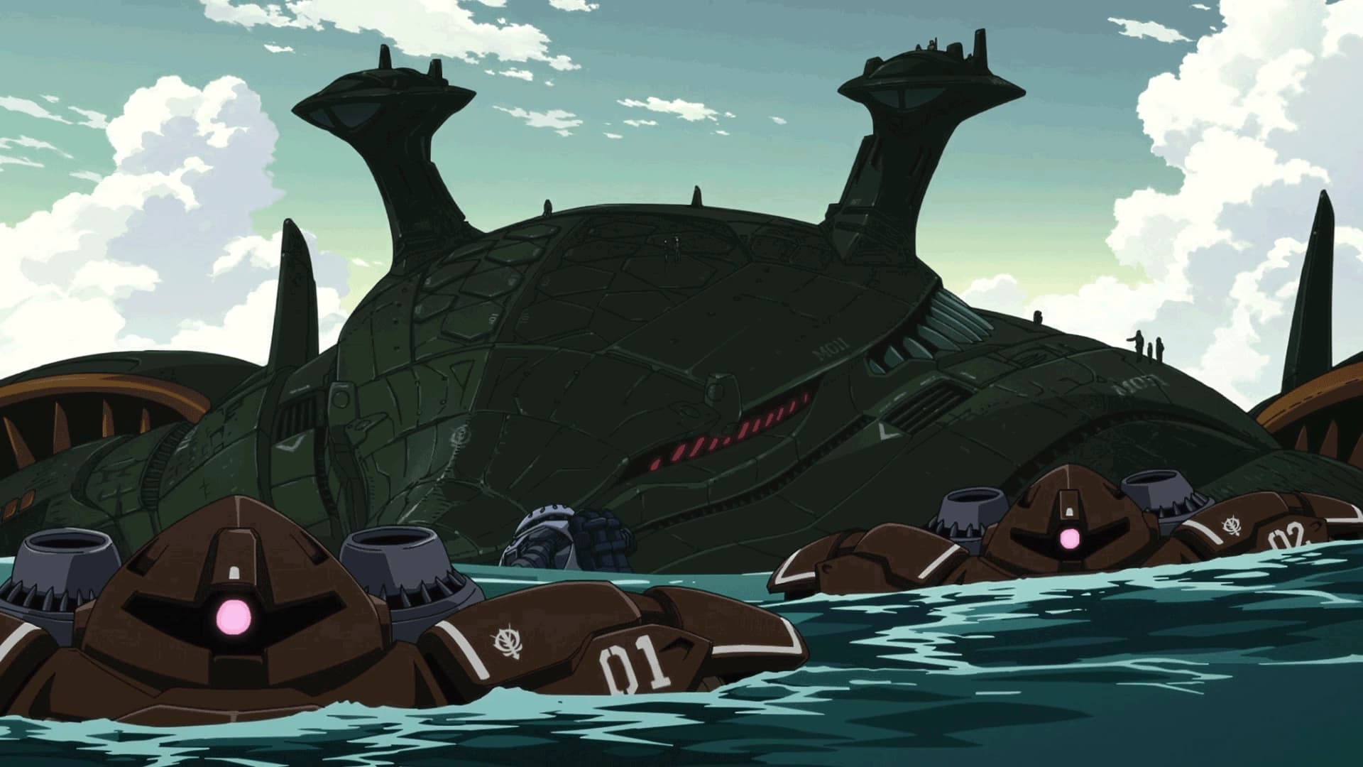 Mad Angler — Large Transport Underwater Submarine (Mobile Suit Gundam GQuuuuuuX)