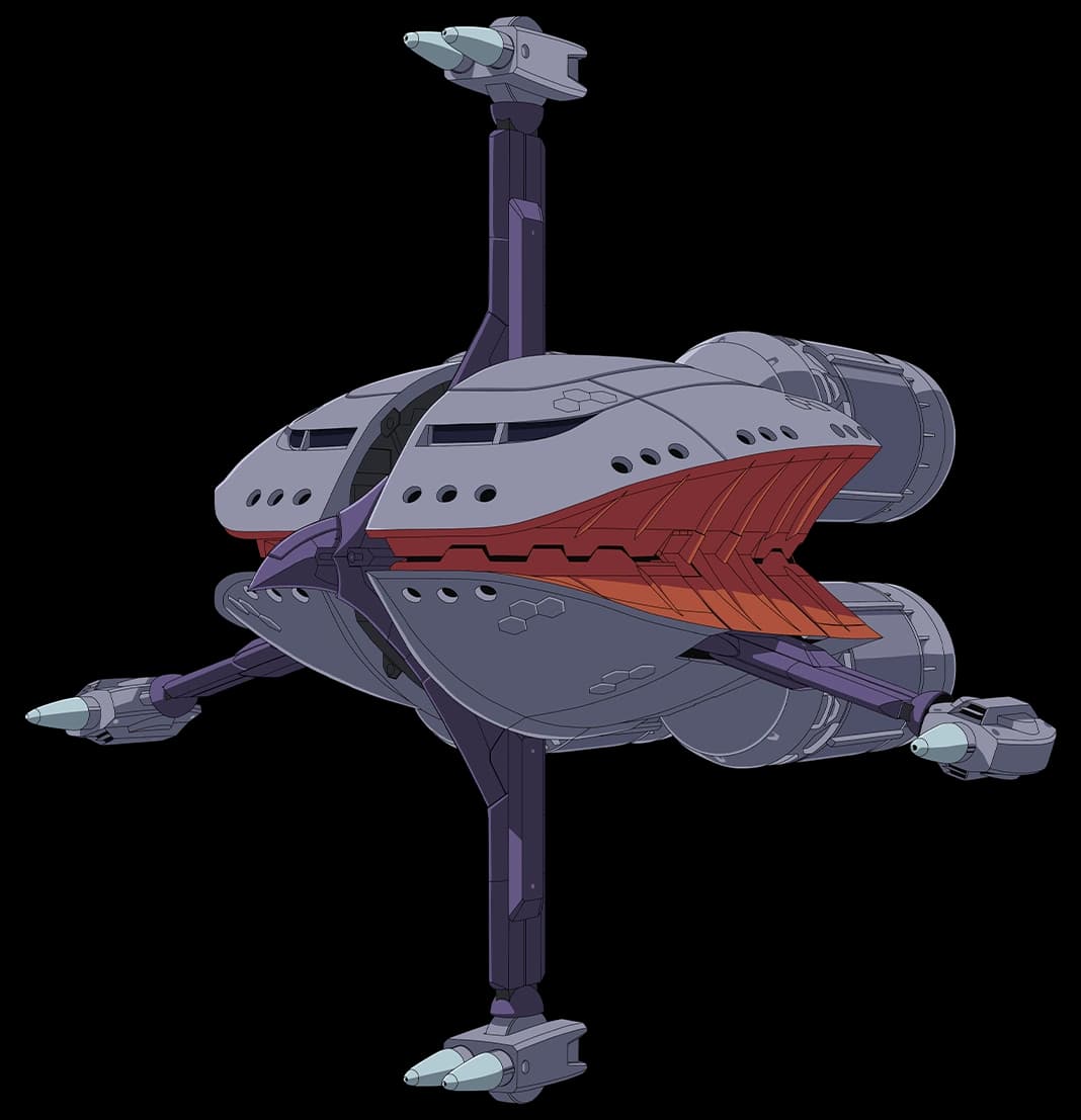 MAN-03 Kikeroga — Prototype Newtype-use Transformable Space Mobile Armor (Mobile Suit Gundam GQuuuuuuX -Beginning-)