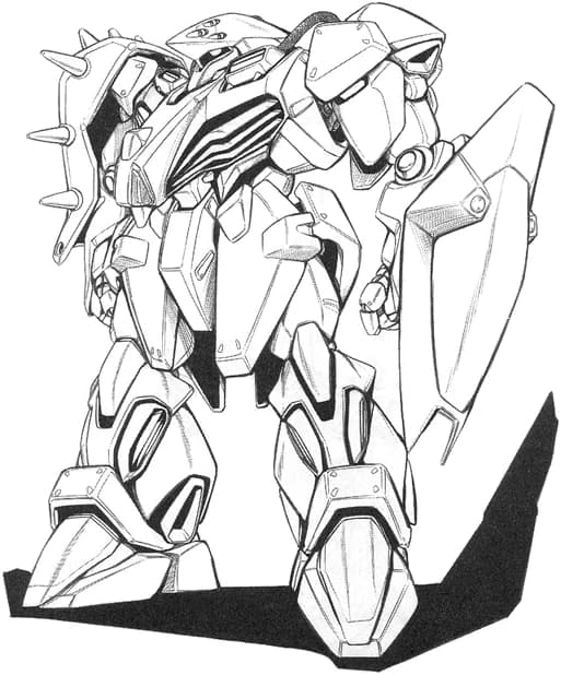 Me02R Messer — Mass Production Heavy Mobile Suit (Mobile Suit Gundam: Hathaway's Flash)