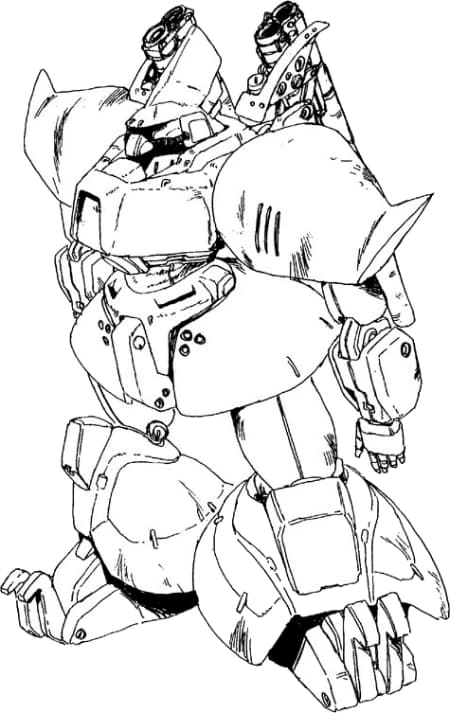 MS-14C-2 Gelgoog Mid-Range Fire Support Type — Support Artillery Mobile Suit (Mobile Suit Gundam: The Return of Zeon)