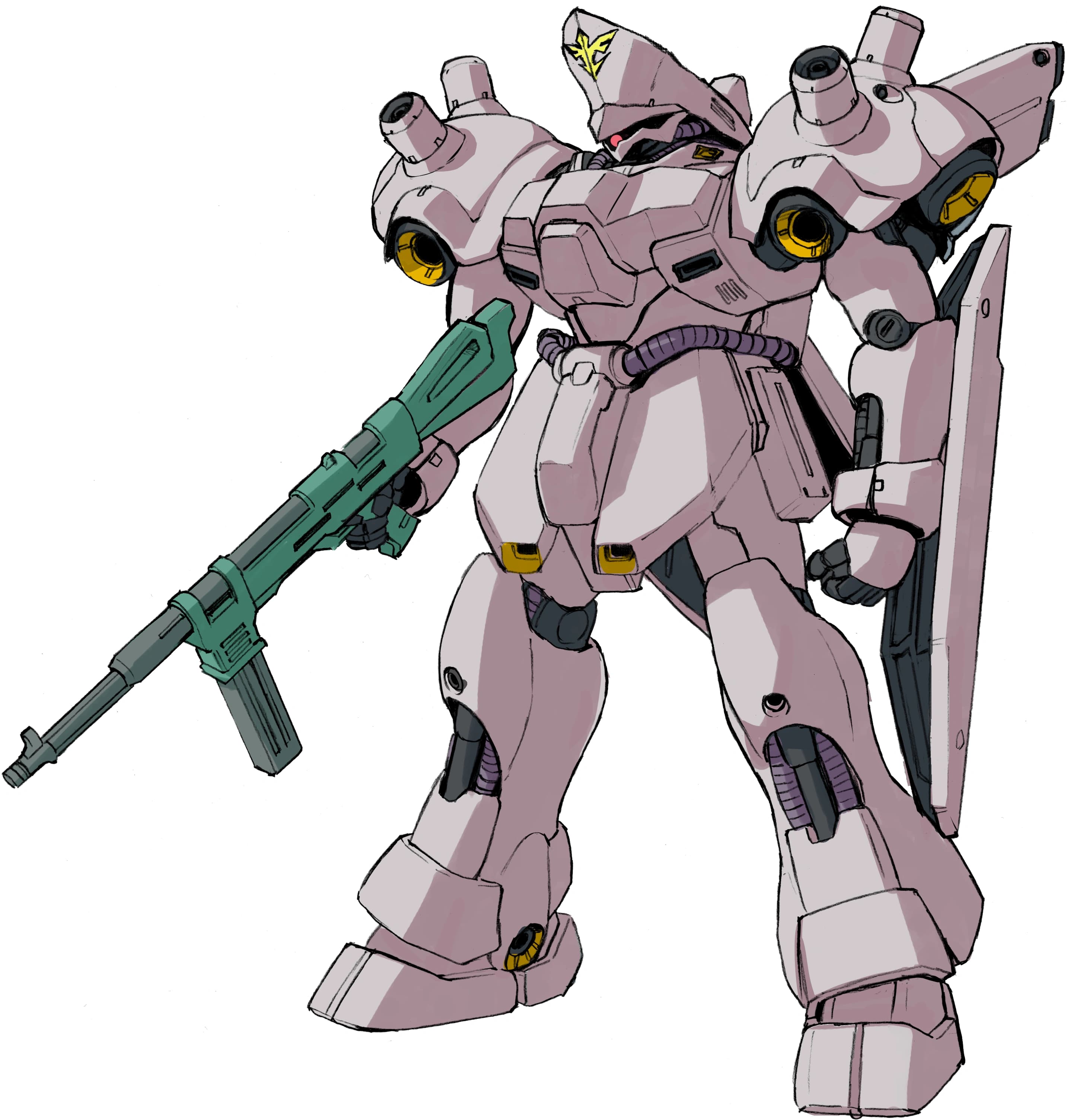 MSN-03-2 Psycho Doga — Prototype Newtype-use Psycho-Frame General-Purpose Mobile Suit (Mobile Suit Gundam: Char's Counterattack - Beltorchika's Children)