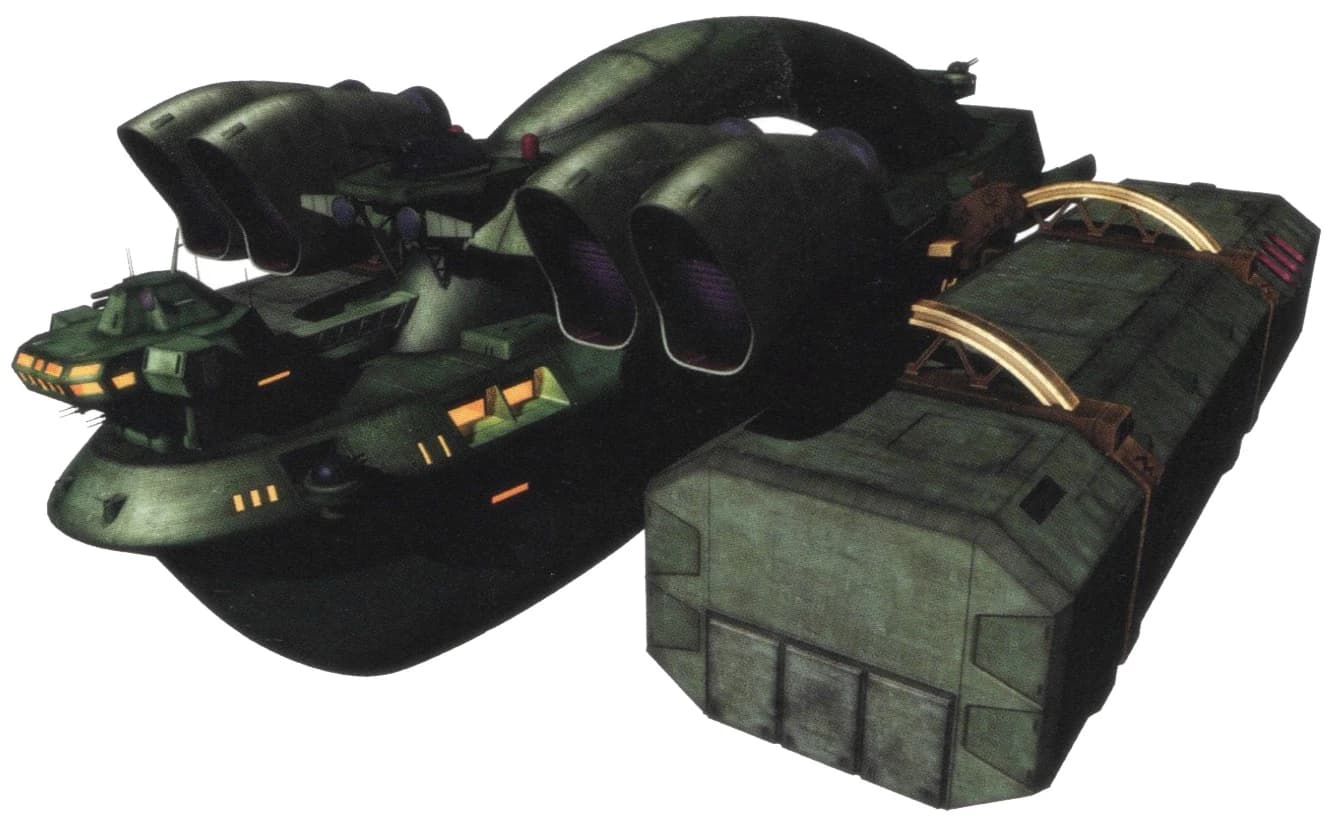 Muspelheim — Prototype Support Space Transport Ship (Mobile Suit Gundam MS IGLOO: Apocalypse 0079)