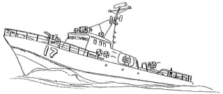 Patrol Boat — Reconnaissance Sea Ship (Mobile Suit Gundam: Char's Counterattack (Manga))
