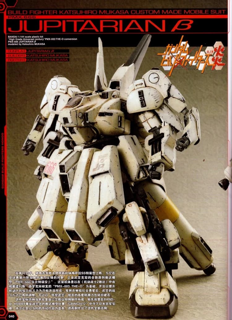 PMX-666 Jupitarian β — Custom Mobile Suit (Gundam Build Fighters Honoo)
