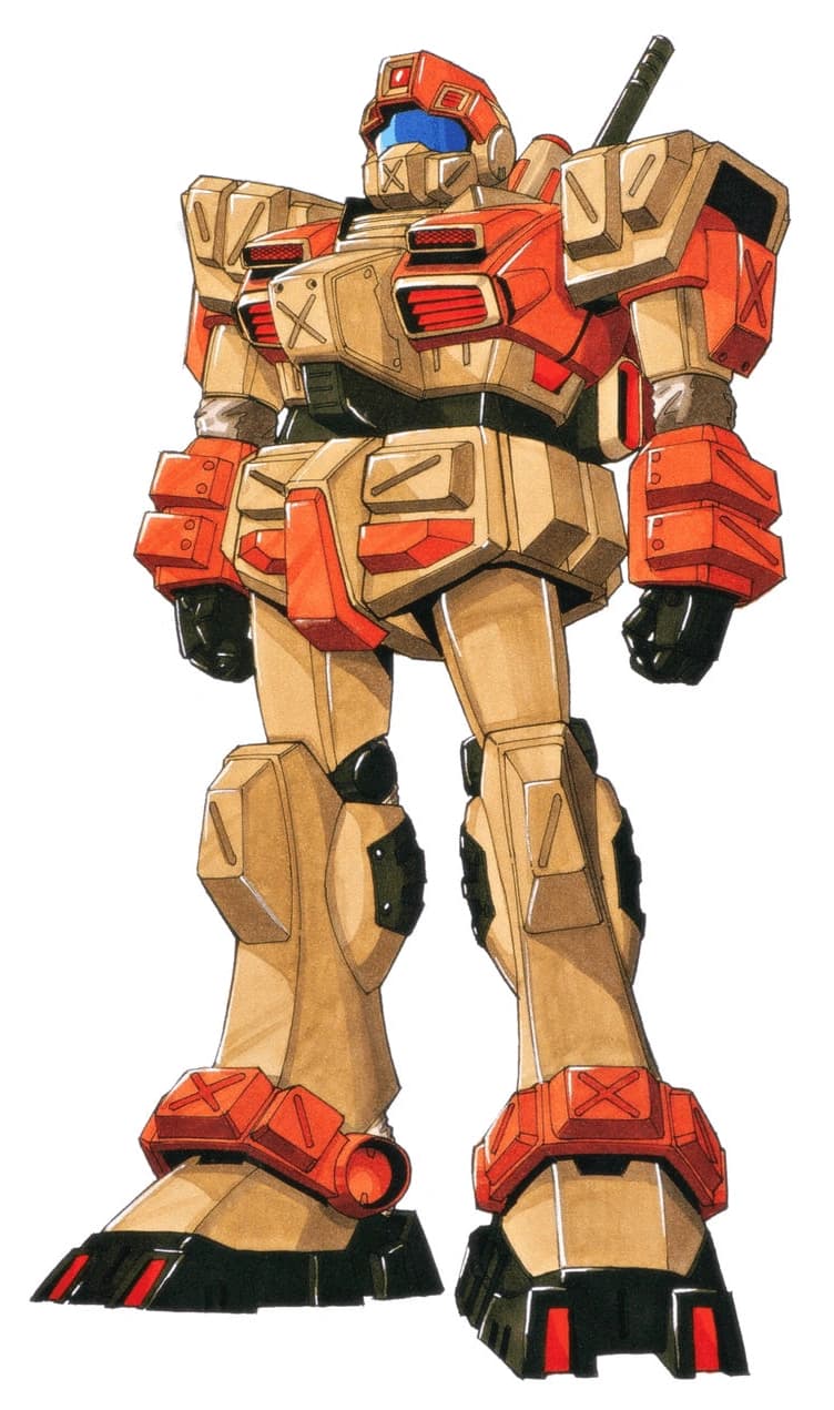 RGM-79F Desert GM — Mass Production General-Purpose Desert Mobile Suit (Kunio Okawara Collection)