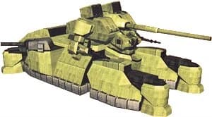 Rhinoceros — Prototype Assault Ground Mobile Armor (Mobile Suit Gundam Ground Zero: Rise From the Ashes)