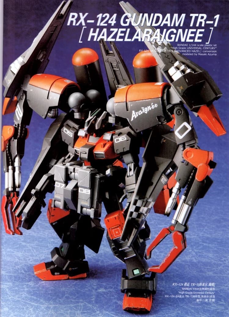 RX-124 Gundam TR-1 [HAZELARAIGNEE] — Custom Gunpla (Gundam Build Fighters Document)