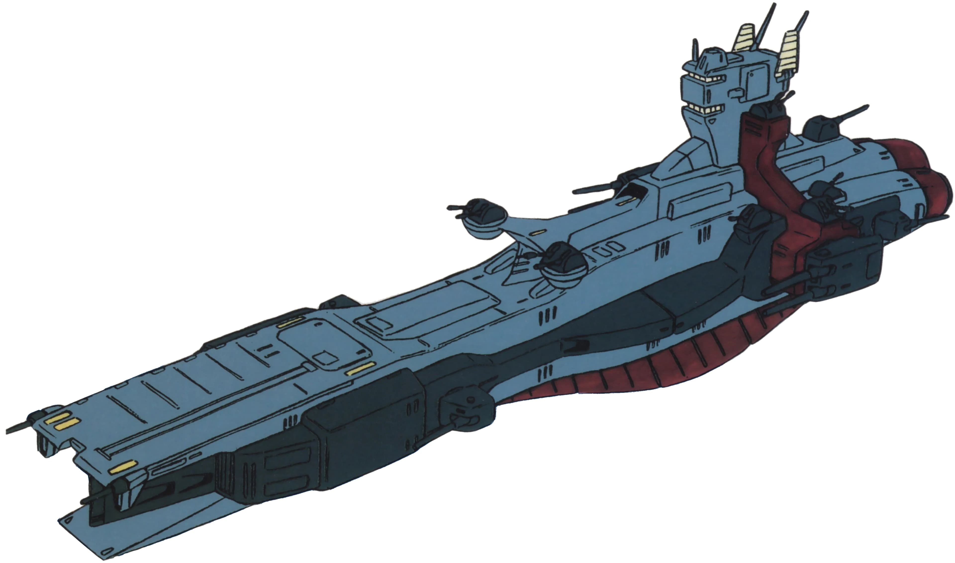 Salamis Kai-class — Mass Production Space Light Cruiser (Mobile Suit Gundam: Char's Counterattack)