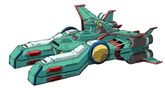 SCVA-72 Thoroughbred — Pegasus-classAssault Carrier (Mobile Suit Gundam Side Story: Space, To the End of a Flash)