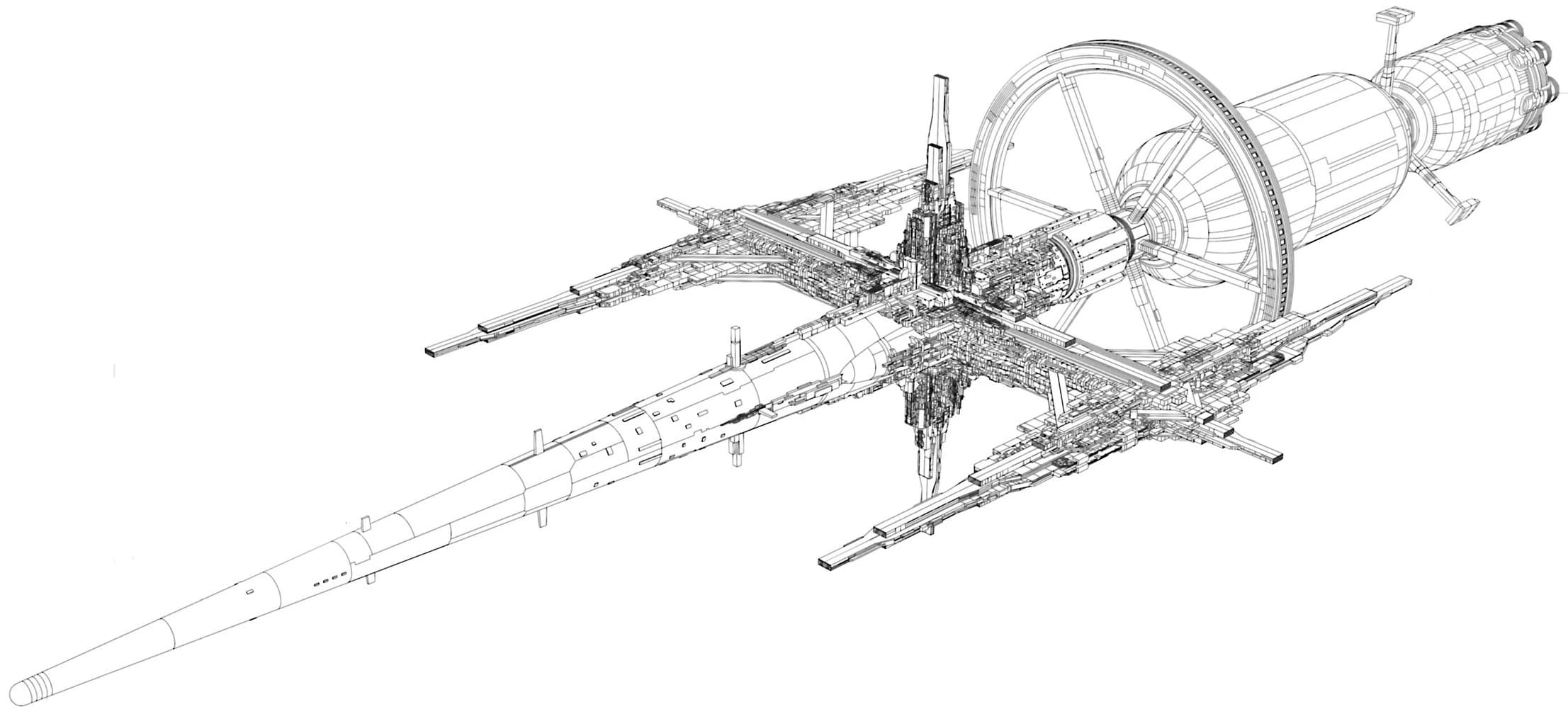 SSA-10000 Atlantis — Deep Space Exploration Space Ship (Mobile Suit Gundam Eight)