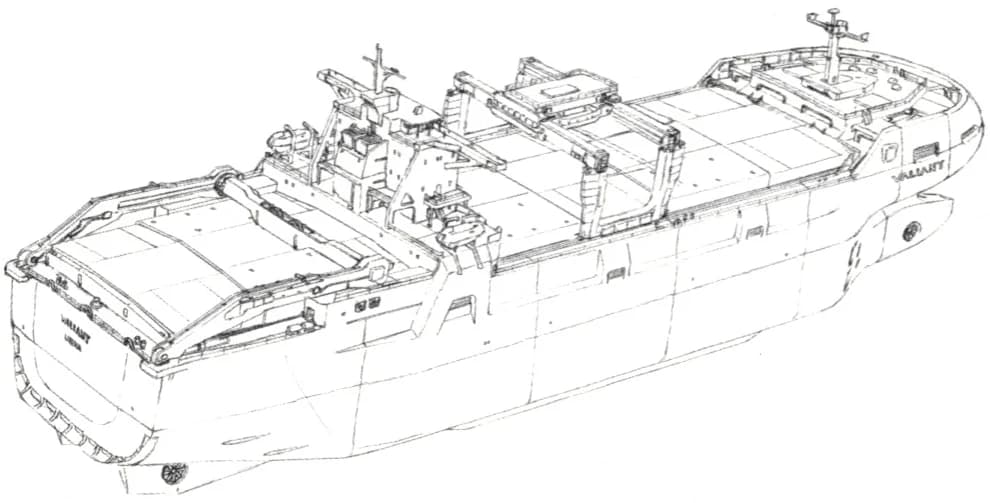 Valiant — Custom Support Carrier (Mobile Suit Gundam Hathaway)