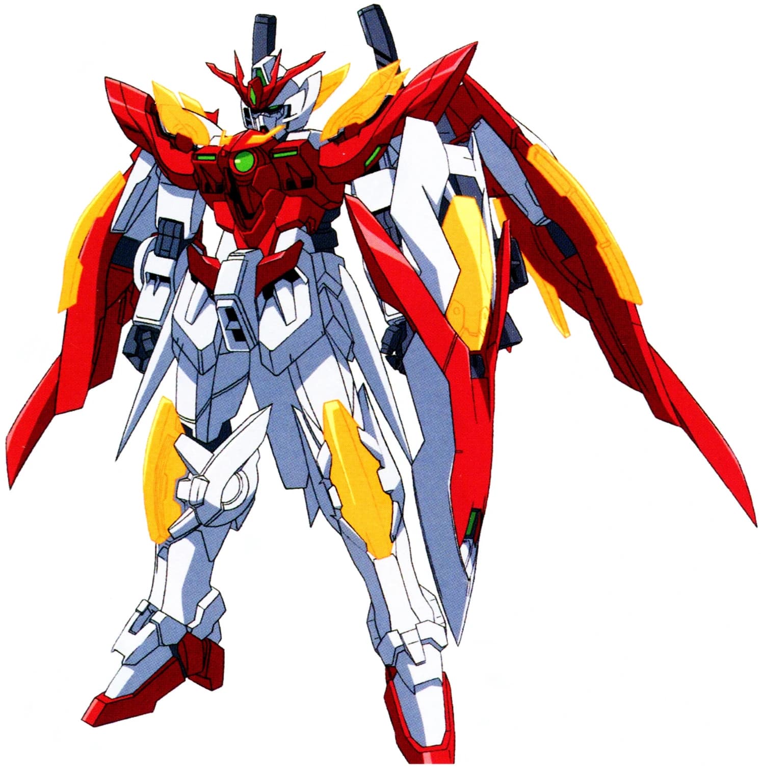 XXXG-00W0CV Wing Gundam Zero Honoo — Custom Transformable Close Quarters Combat Mobile Suit (Gundam Build Fighters Honoo)