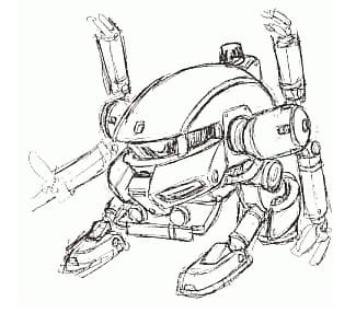 Zaku Head — Construction Mobile Suit (Under the Gundam: Double-Fake)