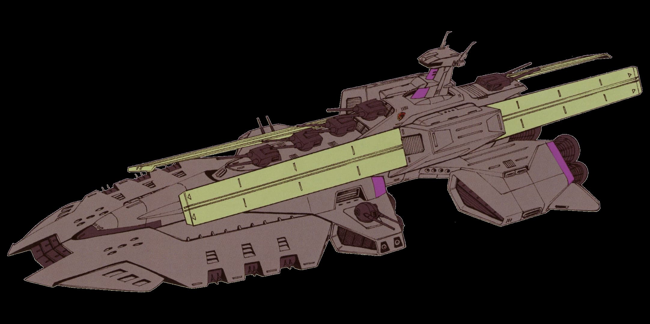 Zamouth Garr-class — Commander-use Space Battleship (Mobile Suit Gundam F91 Prequel)