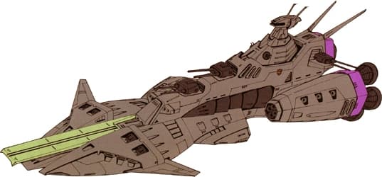 Zamouth Giri-class — Battleship (Mobile Suit Gundam F91)