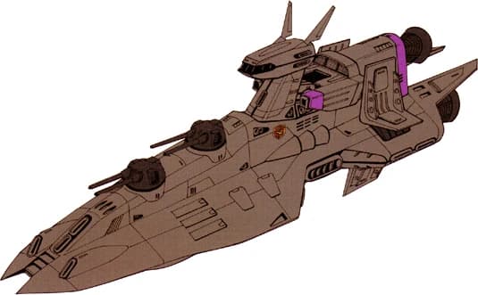 Zamouth Nada-class — Space Destroyer (Mobile Suit Gundam F91 (Manga))