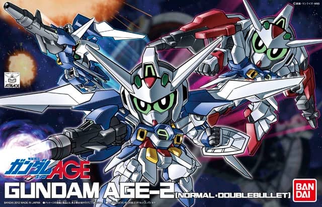 SD Gundam BB Senshi No. 371 Gundam AGE-2 (Normal & Double Bullet)